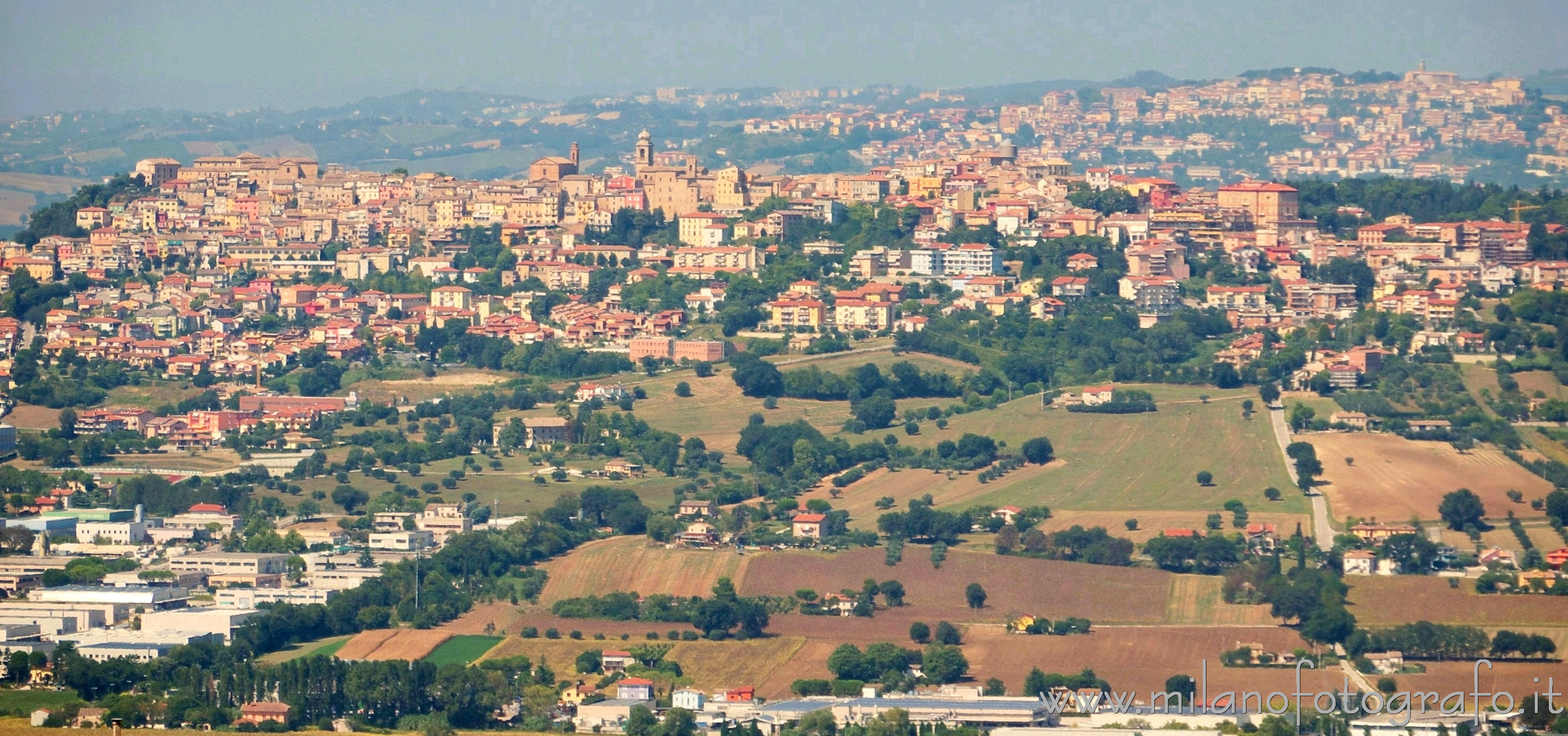 Recanati (Macerata, Italy) - Castelfidardo seen from Recanati